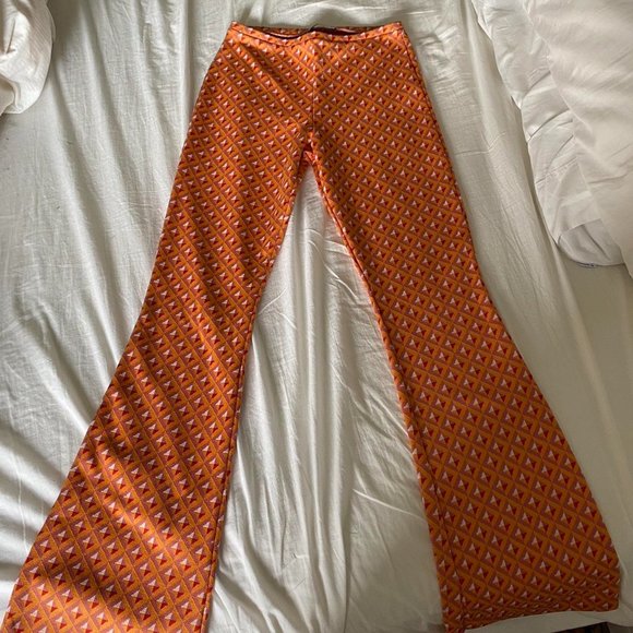 Zara geometric pattern pants - Picture 2 of 3